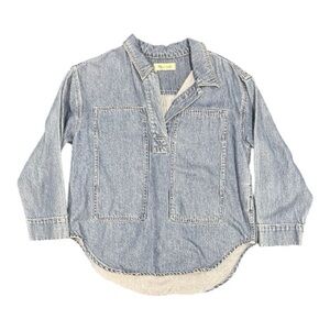 Madewell denim popover shirt Sz XS
